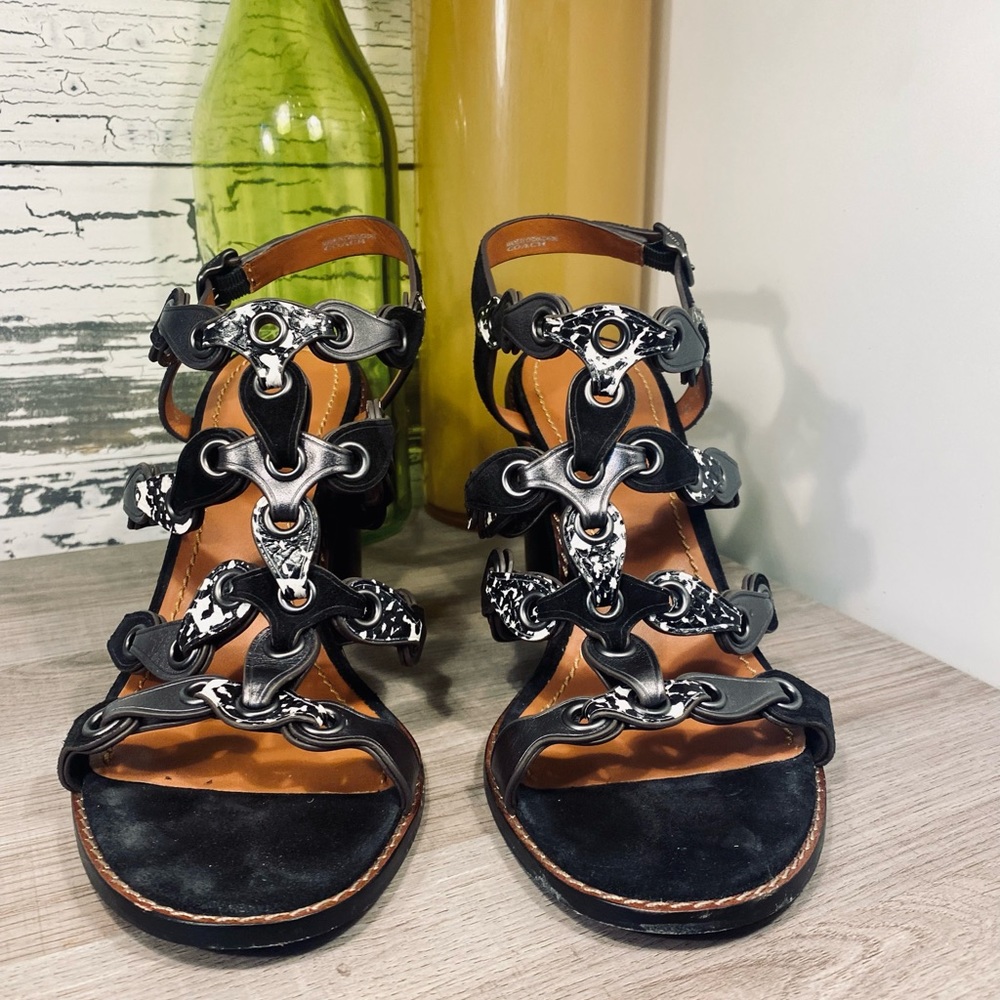 Coach Mid Heel Sandal w/Coach Link - Picture 4 of 15